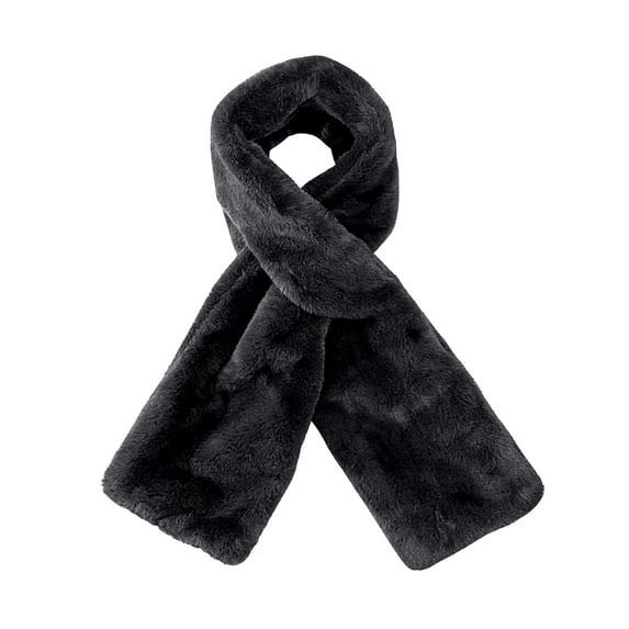 Plush Faux Fur Scarf Soft Winter Neck Wrap for Women and Men Lightweight Cozy Cold Weather Accessory