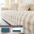 thumbnail image 1 of Plush Faux Fur Sofa Cover, Winter Thick Warm Pet-Friendly Non-Slip Couch Protector for Armchair to 4-Seater Sofas, Machine Washable Soft Furniture Slipcover for Home - - Christmas Present, 1 of 1
