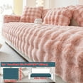 thumbnail image 1 of Plush Faux Fur Sofa Cover, Winter Thick Warm Pet-Friendly Non-Slip Couch Protector for Armchair to 4-Seater Sofas, Machine Washable Soft Furniture Slipcover for Home  - -  Christmas Present, 1 of 1