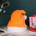 thumbnail image 1 of Plush Festival Party Supplies Santa Hats Happy New Year Merry Christmas Xmas Caps ORANGE, 1 of 8