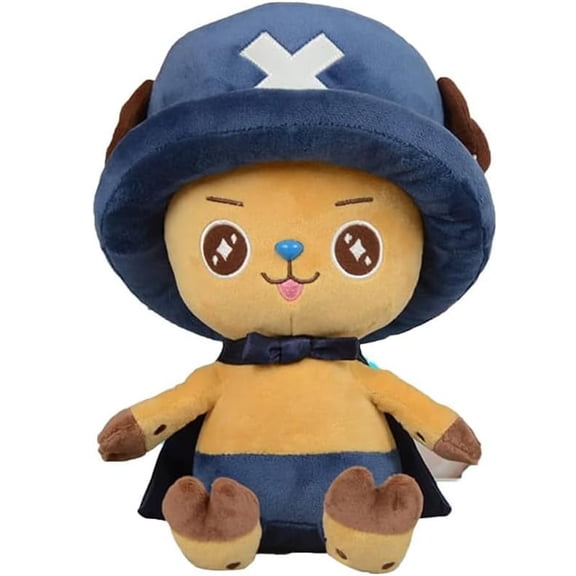 Plush Figure Toys Plush Toy Tony Tony Chopper Anime Stuffed Plush Doll 11.7 Inches (Dark Blue)