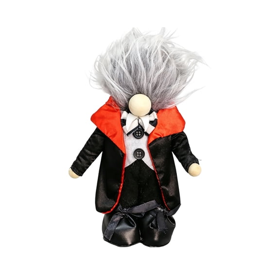 Plush Figurine Halloween Vampire 1 Piece Spooky Standing Decor for Home Table Desk Office Indoor Halloween Party Displays