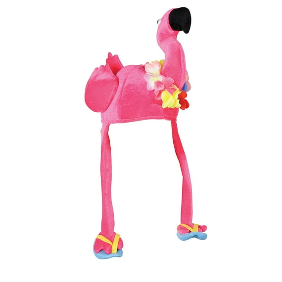 Plush Flamingo Hat, (1/Pkg)