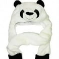 thumbnail image 1 of Plush Fleece Animal Hat PANDA with Long Arms Hand Warmers Unisex Adult Teens, 1 of 1