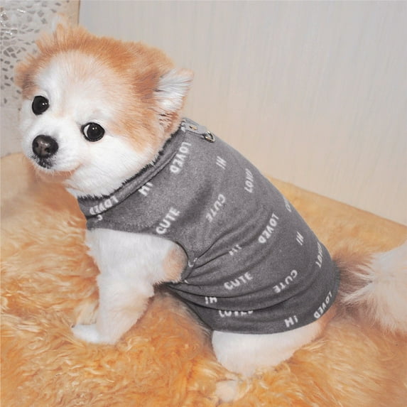 Plush Fleece Dog Vest for Small Puppies Warm Villus Winter Apparel Cozy Pet Clothing Comfortable Soft Doggy Sweater Cold Weather Wear