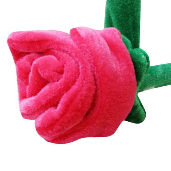 Plush Flower Simulation Rose Flower Plush Toy Bendable Stem Plush Rose Stuffed Flower Soft Roses Plush Bouquet Toy Soft Roses Soft Felt Bendy Bouquet (65x10cm)
