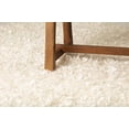 thumbnail image 1 of Plush Fluffy Shine Crystal White Shag 5' x 7' Area Rug/Carpet by Makymo, 1 of 3