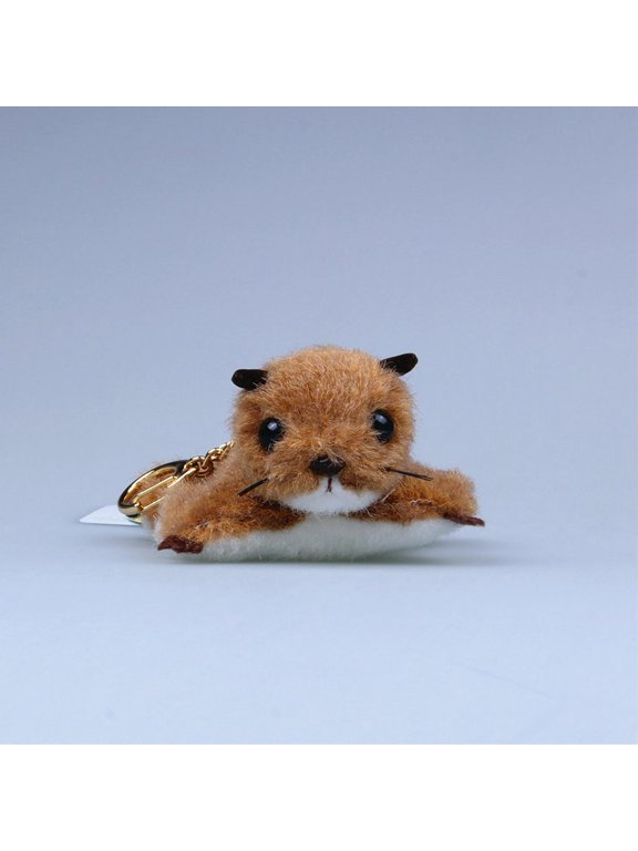 Plush Flying Squirrel Bag Charm, Stuffed Animal Keychain
