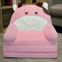 Plush Foldable Kids Sofa Backrest Armchair 2 In 1 Foldable Children Sofa Cute Cartoon Lazy Sofa Children Flip Open Sofa Bed For Living Room Bedroom Without Liner Filler Chair Cushions