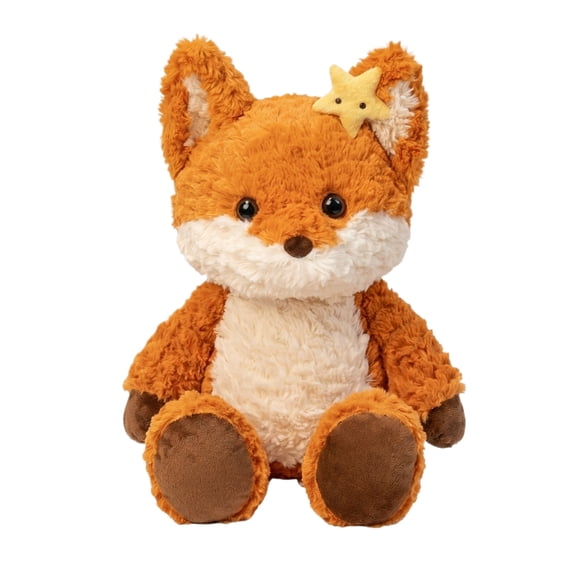 Plush Fox Throw Pillow Soft Stuffed Animal 17.7 Inch Decorative Cuddle Pillow For Kids And Adults 1 Pack