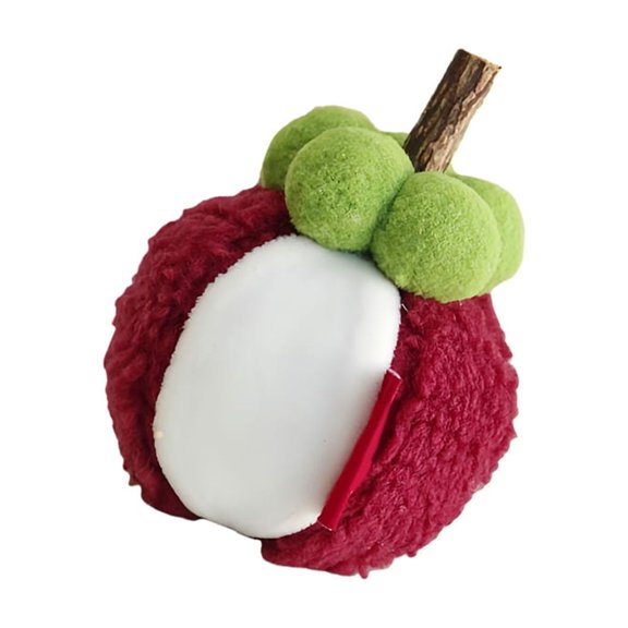 Plush Fruit Cats Chewing Toy For Stimulating Play Catmint Fruit Shape Toy Encourage Chasing Biting Indoor Outdoor Use