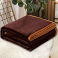 thumbnail image 1 of Plush Fuzzy Fleece Twin Size Bed Blanket, Super Soft Fluffy Thick and Warm Blankets for Sleeping, Fluffy Thermal Blanket for Travel Bed and Couch, Suitable for All Season, 1 of 4
