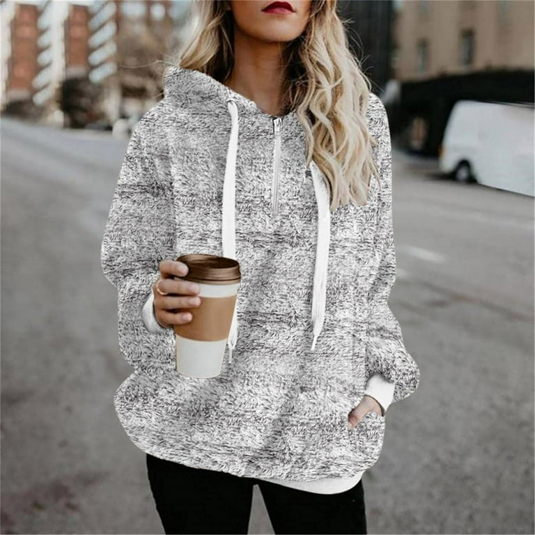 Women's sherpa pullover walmart hotsell