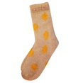thumbnail image 1 of Plush Fuzzy Socks for Women Fluffy Cozy Slipper Socks Fall Thanksgiving Birthday Gifts Fall Winter Christmas Warm Home Slipper Socks Khaki, 1 of 3