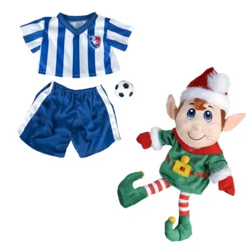 Plush Gear 16" Jingle Christmas Elf Plush Dressed in Soccer Outfit