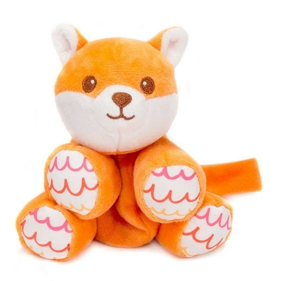 Plush Gear Baby Fox Pacifier Holder Plush Toy 4 Soft Floppy Body Animal Soother for Infants & Toddlers