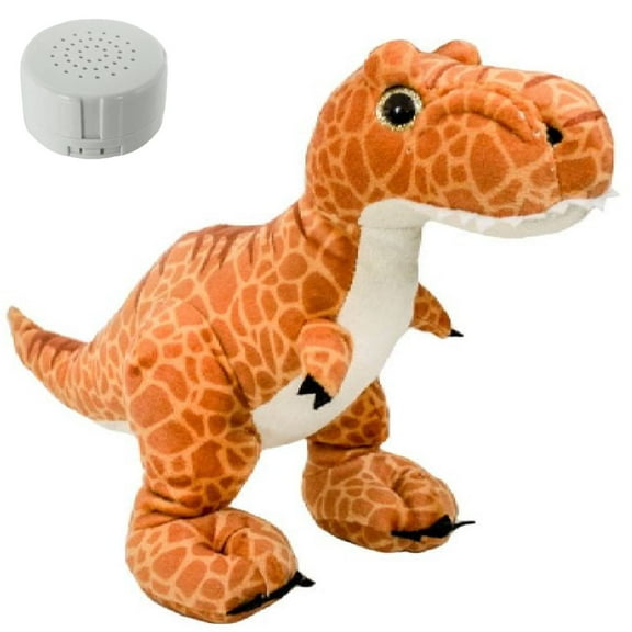 Plush Gear Trey the T-rex with Voice Recorder, Soft & Adorable Cuddly Playful Wildlife Dinosaur Plushie Plush Toy, Ideal Room Decor , 8 Inch