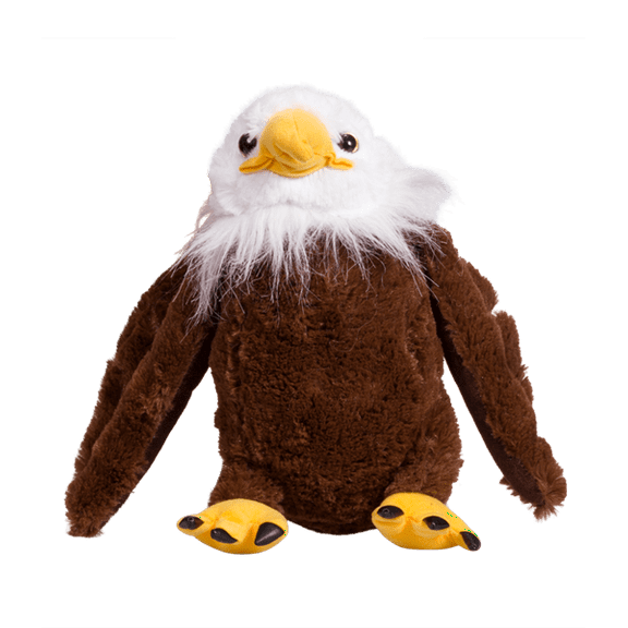 Plush Gear 8-Inch Wizard Liberty The Bald Eagle Plush Toy in Magical in Blue Wizard Costume with Hat and Wand Enchanting Stuffed Animal for Kids, Perfect for Fantasy and Magic Lovers