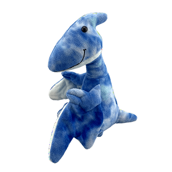 Plush Gear 8-inch Wizard Terry The Pterodactyl Plush Toy in Magical in Blue Wizard Costume with Hat and Wand Enchanting Stuffed Animal for Kids, Perfect for Fantasy and Magic Lovers