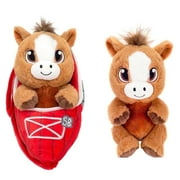 Plush Gear Swaddle Babies 9.5" Cuddle Horse Soft Plush Stuffed Animal Toy for Newborns