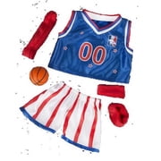 Plush Gear All-Stars Basketball Uniform 14"-18" Youth Sports Outfit, Athletic Jersey and Shorts Set Gift for Kids