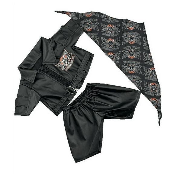 Plush Gear Biker King of The Road 14"-18" Stuffed Toy - Motorcycle Lover Gift, Soft Plush