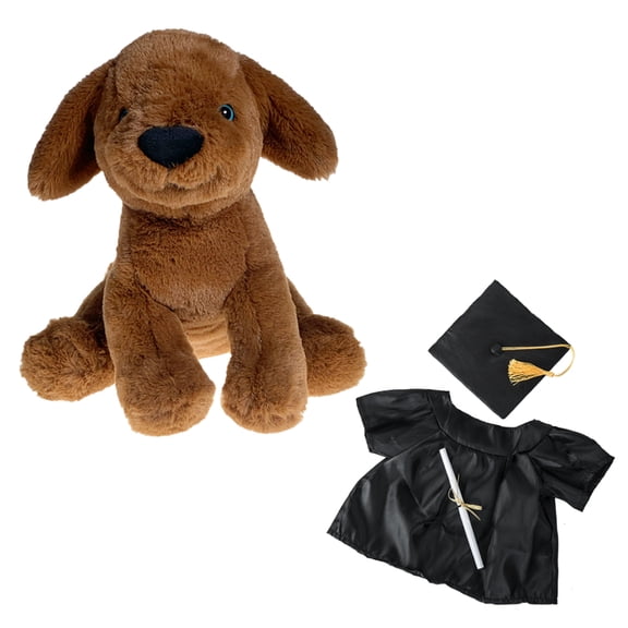 Plush Gear Brownie the Lab 16" Graduation Day Plush Toy with Graduation Gown