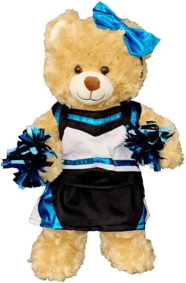 Plush Gear Metallic Teal & Black Cheerleader Uniform for Stuffed ...