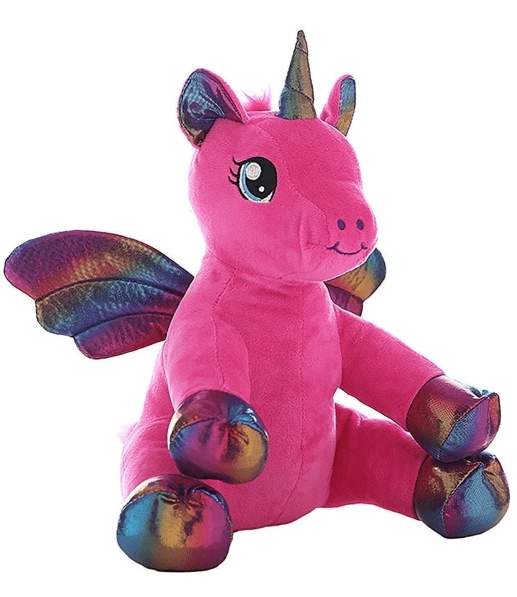 Plush Gear Nova the Unicorn 16" Plush Magical Pink Winged Stuffed Toy Gift