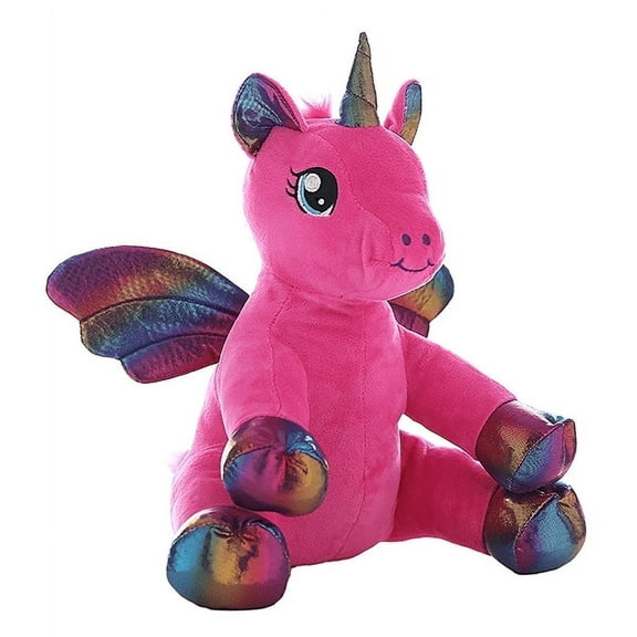 Plush Gear Nova the Unicorn 16" Plush Magical Pink Winged Stuffed Toy Gift