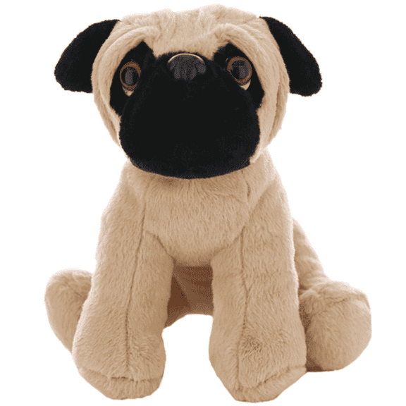 Plush Gear Pugsley The Pug 8" Plush Adorable Soft Stuffed Animal Dog Toy Gift for Kids