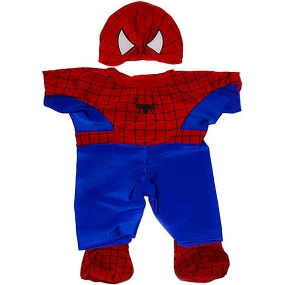 Spidey Teddy Costume for 14"-18" Plush Stuffed Animals Superhero Outfit Gift for Teddy Bears
