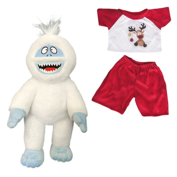 Plush Gear Steve The Snowbeast with Reindeer PJ for Stuffed Animal Outfit - 16 inch Make Own Plushie Teddy Bear Adorable Clothes, Gift for Kids