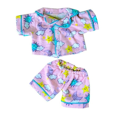 Plush Gear Sunny Days Pink Pajamas Soft Sleepwear Outfit for 6"-10" Plush Toy