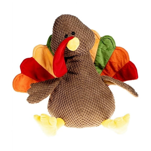 Tom The Turkey 16" Plush Stuffed Animal Toy Soft Thanksgiving Teddy Bear Gift for Kids & Toddlers Party