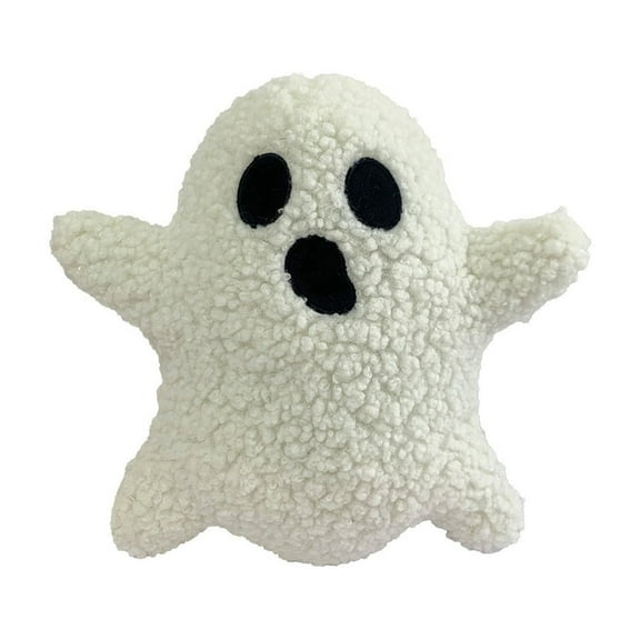 Plush Ghost Toy Soft Filled Stuffed Doll, 35Cm Cute Round-Eyed Decorative Pillow For Kids Rooms And Sofas, Gift For Game Enthusiasts Children And Fans