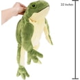 thumbnail image 1 of Plush Giant Frog Stuffed Animal Soft Toy, 22 Inches Large, Green, 1 of 4