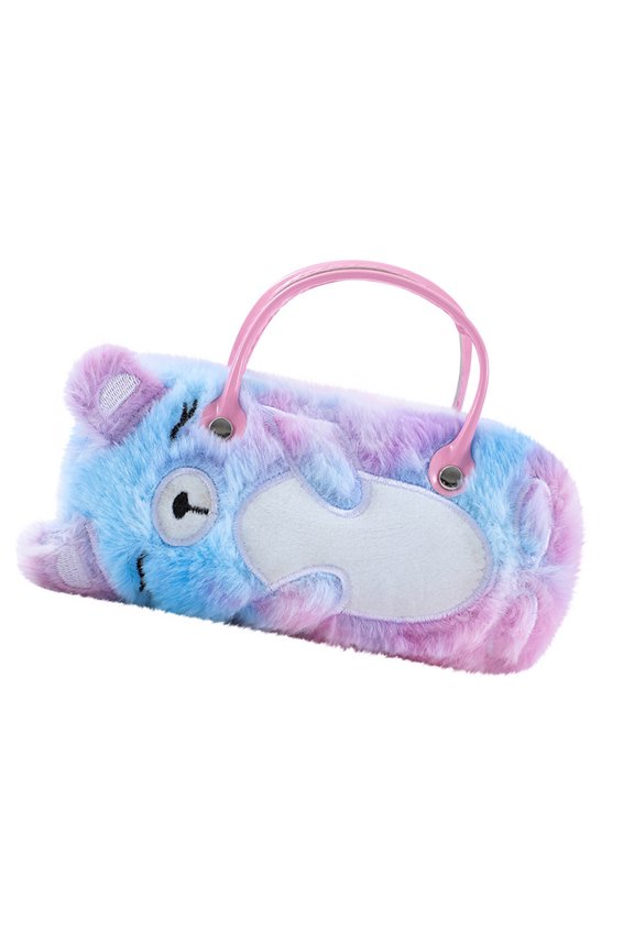 Plush Glasses Storage Box Foldable Protective bag for Children Adults Cosmetic Essentials