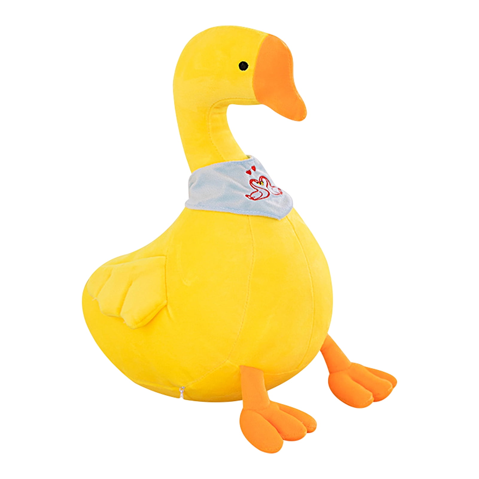 Plush Goose Toy Soft Scarf Big White Goose Sofa Ornament Stuffed