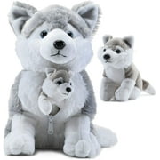 Prextex Plush Turtle with with 3 Little Plush Baby Turtles Zip in Plushies Collection Stuffed Animals Playset | Little Stuffed Animals, Plush Toys, Stuffed Animals for Babies