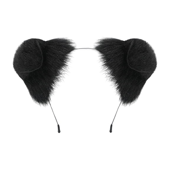 Plush Hairband With Floppy Puppy Ears Comfortable Stretchy Design Theme Costume Accessory for Women and Girls