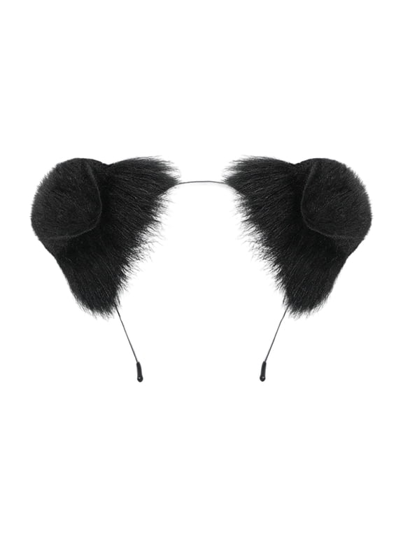 Plush Hairband With Floppy Puppy Ears Comfortable Stretchy Design Theme Costume Accessory for Women and Girls