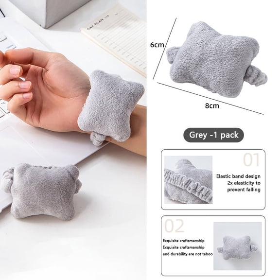 Plush Hand Pillow Mouse Wrist Guard Mouse Wrist Rest Mouse Wrist Band Support Cushion Hair Band Elastic Band Anti-wear Hand Rest