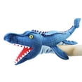 thumbnail image 1 of Plush Hand Puppet - Interactive Parent - Toy With Movable Mouth, Realistic Dinosaur Design - For Storytelling, Pretend Play, Family Bonding Activities, 1 of 9