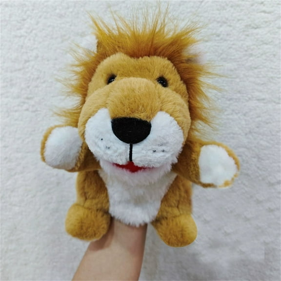 Plush Hand Puppet Toy, Interactive Lion Hand Puppet With Movable Mouth, For Parent - Interaction, Storytelling, Role - Playing
