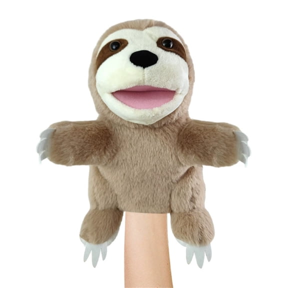 Plush Hand Puppet Toy with Movable Open Mouth for Toddlers Creative Parent Child Interactive Role Play Soft Stuffed Animal Puppet Doll Classroom Gift