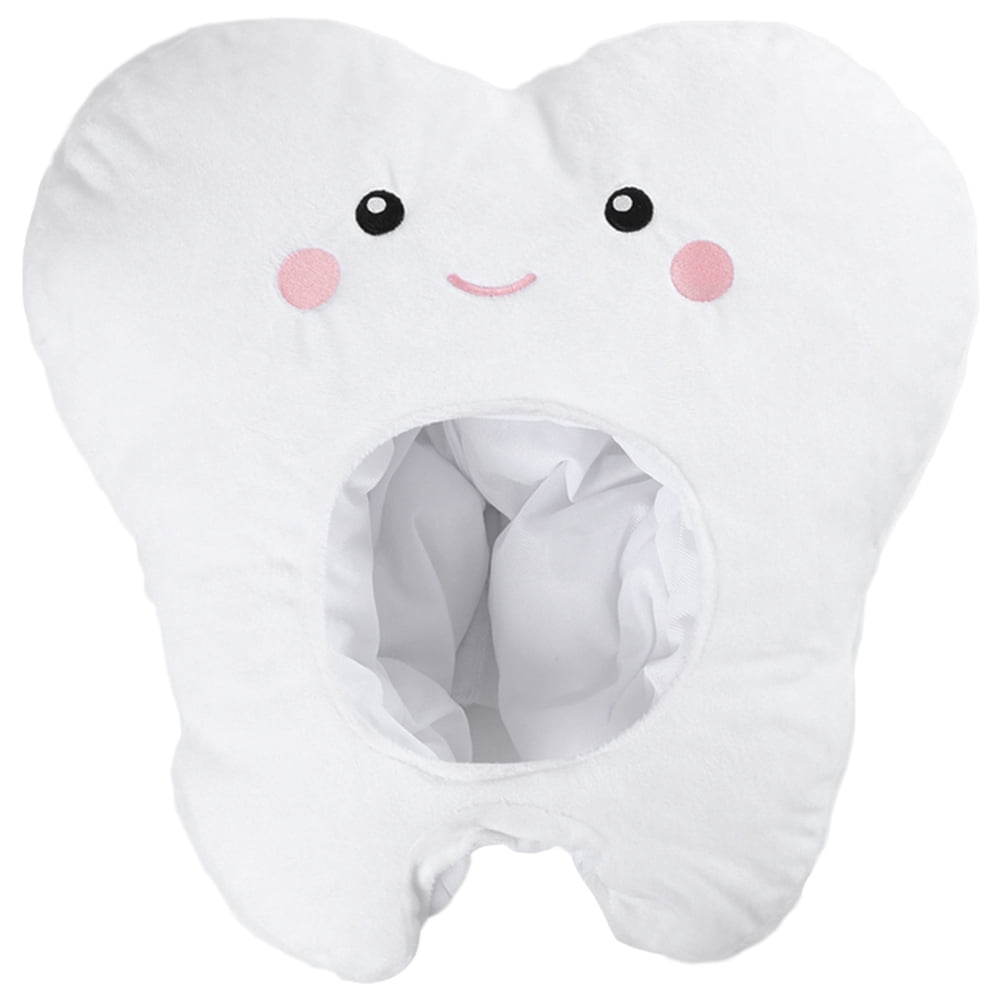 Plush Hat Funny Tooth Shape Headwear Cosplay Carnival Tooth Hat Cartoon