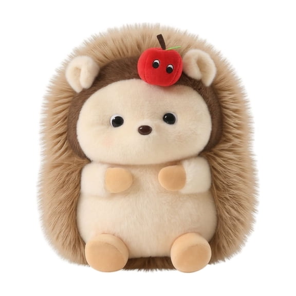 Plush Hedgehog Home Decor Cushion Soft Stuffed Animal Doll Comfortable Chair Back Pillow for Living Room Bedroom Sofa Office