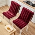 thumbnail image 1 of Plush High Back Chair Cushion with Straps, Foldable Tufted Patio Seat Cushion for Rocking Chairs, Sofa & Outdoor Furniture, Waterproof & Stain Resistant Polyester Fabric, Indoor & Outdoor Use, 1 of 6