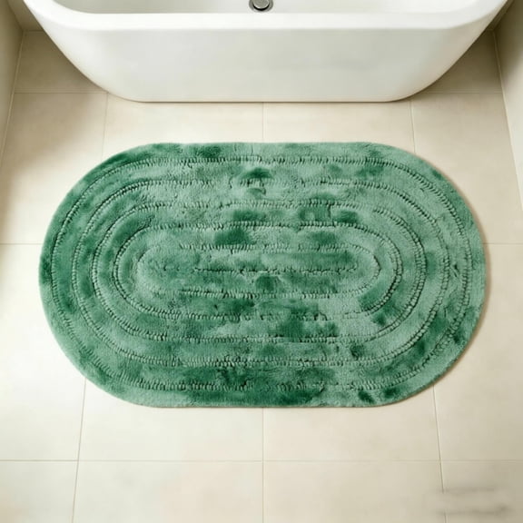 Plush and Highly Absorbent Microfiber Bath Mat for Ultimate Comfort in Your Bathroom, Kitchen or Shower Area - Non-Washable Design Perfect for Quick Cleanups